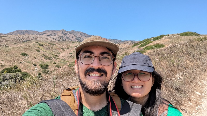 Paul and Jessie at Channel Islands National park