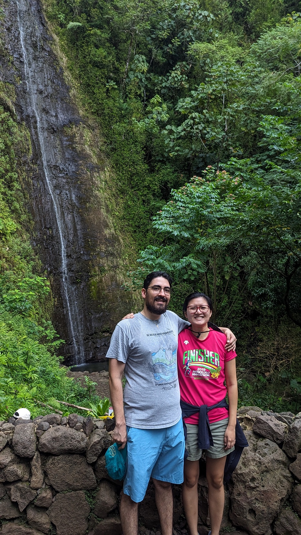 Paul and Jessie at Manoa Falls